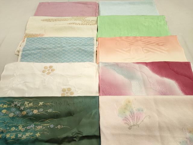 平和屋着物★和装小物　帯揚げ10枚セット　正絹　逸品　DAAZ1588xg_画像1