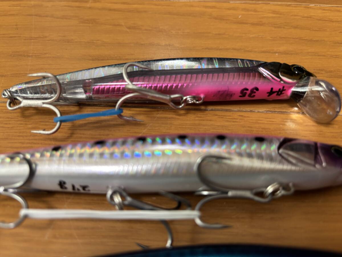 ジャッカル　湾岸ミノー　128S　３個　　　　アンチョピート120SL　１個　計４個　　中古_画像7