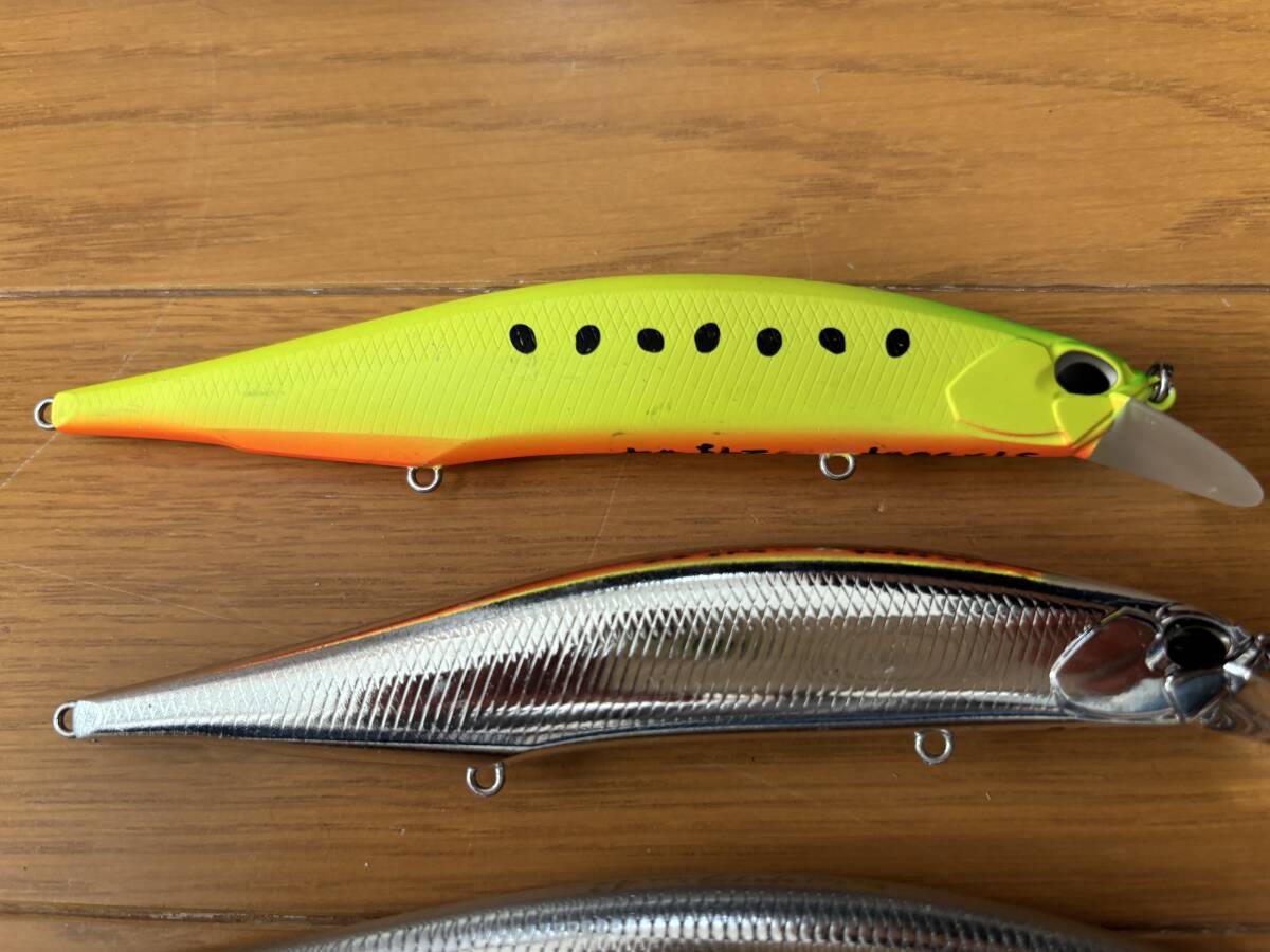 DUO　レアリス　ジャークベイトSW１３０S　２個　　ジャクソン　ピンテールサワラチューン　４２ｇ　２個　計４個　中古_画像5