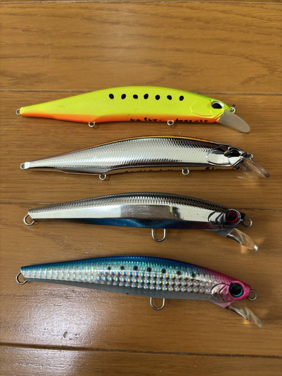 DUO　レアリス　ジャークベイトSW１３０S　２個　　ジャクソン　ピンテールサワラチューン　４２ｇ　２個　計４個　中古_画像4