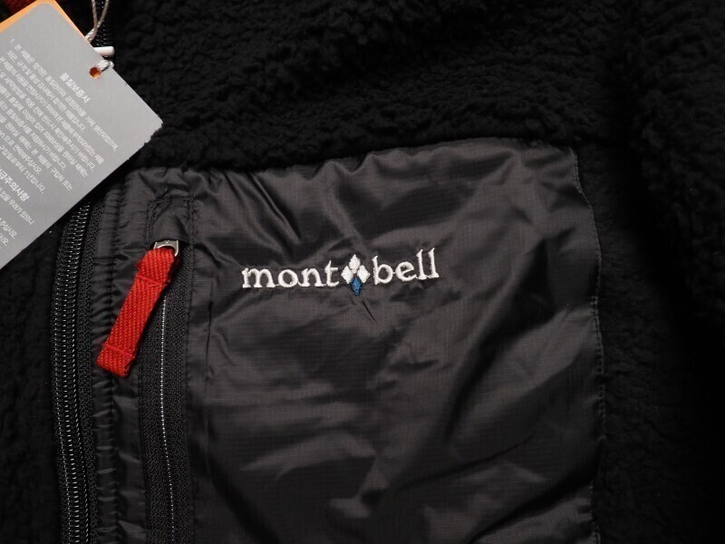新品正規 mont-bell モンベル 海外限定 切り替え ボアフリース William ジャケット メンズ95(M)ブラック(BLACK) 直営店購入 WUJF611_画像10