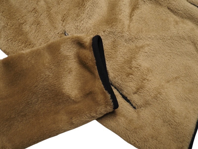 新品正規 mont-bell モンベル 海外限定 フルジップ Isis シェルパ フリース/ジャケット メンズ100(L)ベージュ(BEIGE) FUJF641直営店購入_画像7