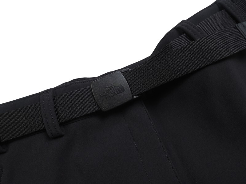 新品正規 ノースフェイス 秋冬厚手 DWR撥水 ストレッチ STRETCH SR ソフトシェル トレッキングパンツ レW85ブラック(BLK) 直営店購入_画像5