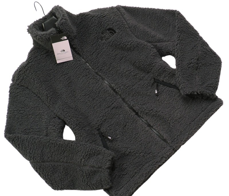 новый товар стандартный North Face белый этикетка двусторонний SHERPA 2 боа флис жакет men S темно-серый (DGY)