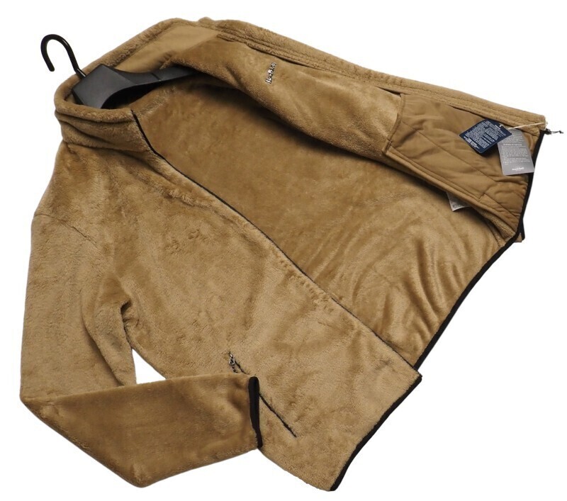 新品正規 mont-bell モンベル 海外限定 フルジップ Isis シェルパ フリース/ジャケット メンズ100(L)ベージュ(BEIGE) FUJF641直営店購入_画像3