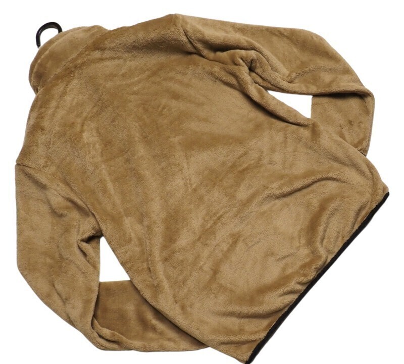 新品正規 mont-bell モンベル 海外限定 フルジップ Isis シェルパ フリース/ジャケット メンズ100(L)ベージュ(BEIGE) FUJF641直営店購入_画像4