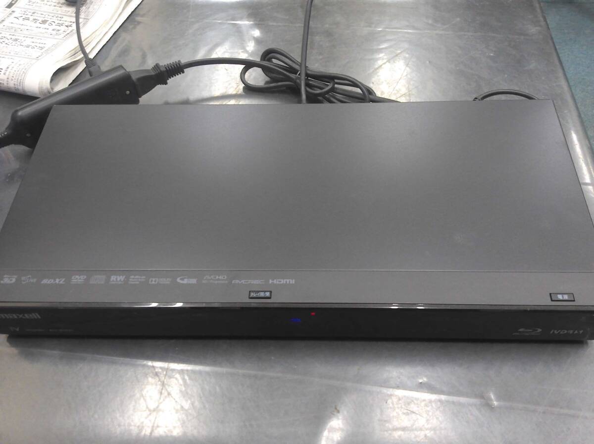 送料無料 maxell マクセル iVDRレコーダー iV BLUE BIV-R1021 1TB HDD内臓iVDRスロット搭載 DVD再生確認 リモコン欠_画像5