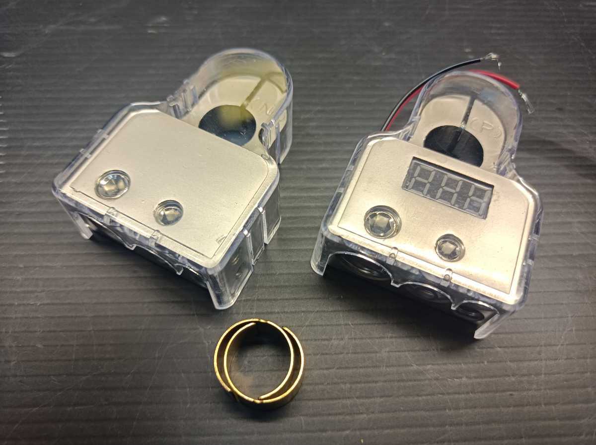 デジタル メッキ バッテリー ターミナル オーディオ ローライダー ハイドロ 旧車 JDM バニング デコトラ USDM キャンプ サブバッテリー_画像6