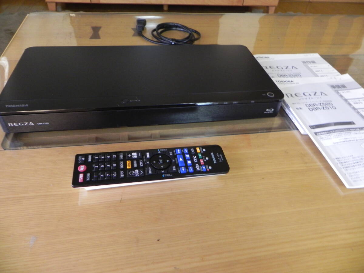 TOSHIBA レグザブルーレイ DBR-Z520 2014年製造 リモコン付 ブルーレイレコーダー 同時録画可能番組数:2番組 HDD容量:1TB_画像1