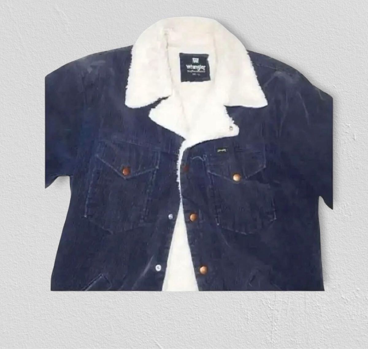 90s WRANGLER コーディロイ ボア ジャケット 日本企画 ランチ L_画像1