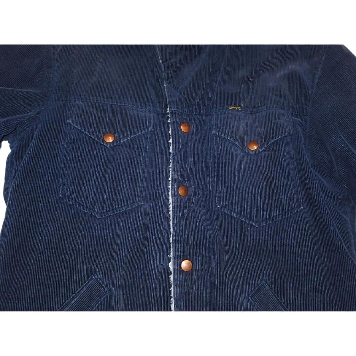 90s WRANGLER コーディロイ ボア ジャケット 日本企画 ランチ L_画像6