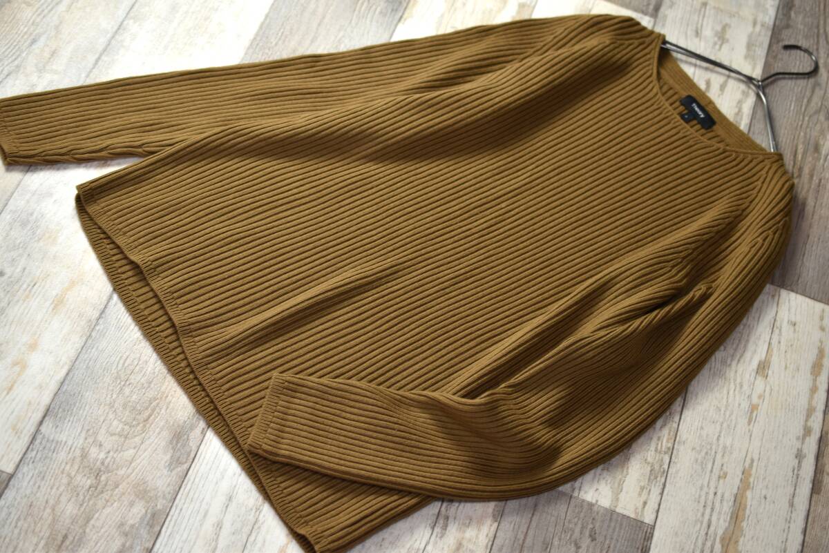 Theory セオリー 近年モデル リブ編みウールニットオーバーセーター サイズS_画像1