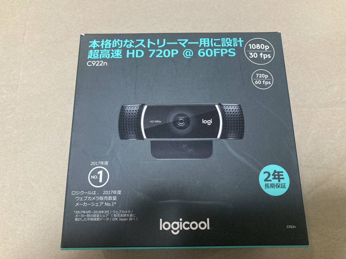 【未開封】ウェブカメラ logicool ロジクール C922n WEBカメラ ビデオ会議【未使用】【送料無料】_画像1