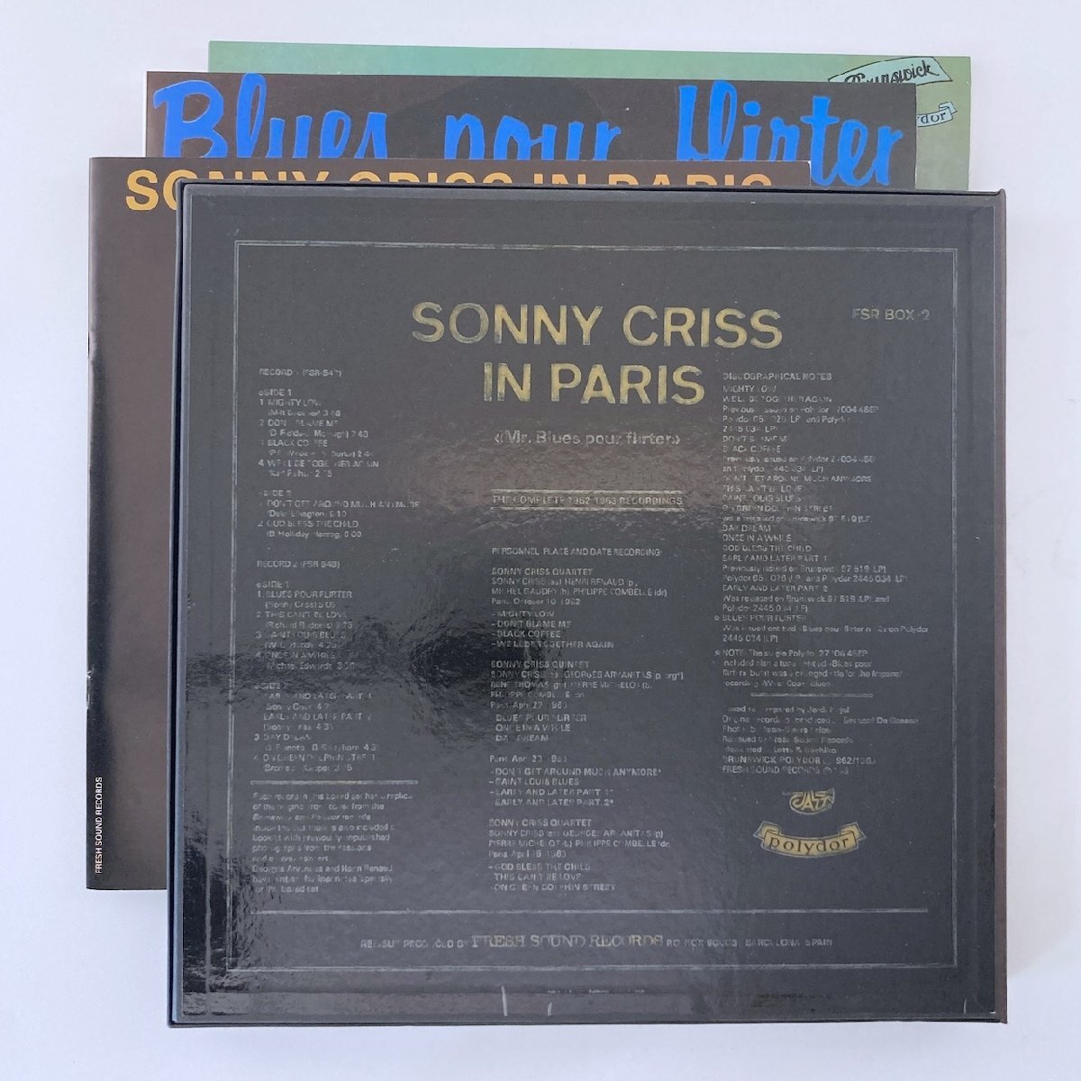 LP/ SONNY CRISS / IN PARIS - THE COMPLETE 1962-1963 RECORDINGS / スペイン盤 2枚組 BOX インサート FRESH SOUND FSRBOX-2 21212_画像2