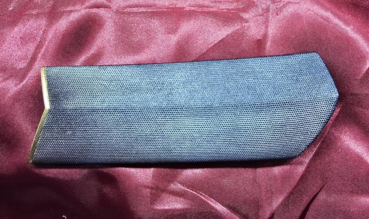 時代武具 赤銅魚子地 大型鐺 刀剣小道具 刀装具 金工 大刀用_画像2