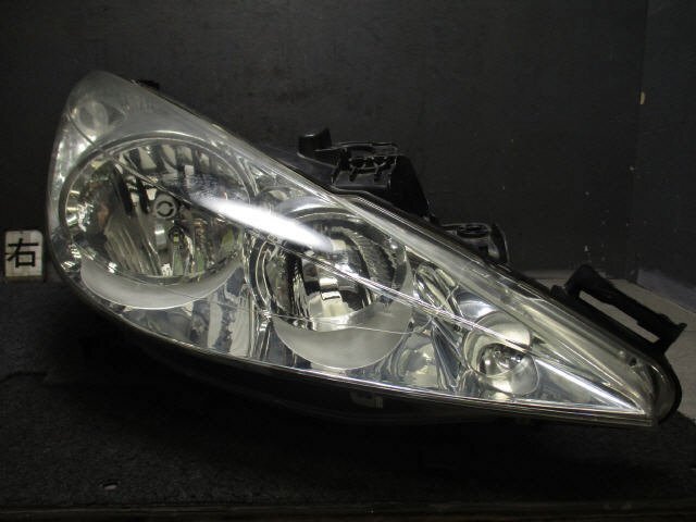 [ инспекция settled ] H20 год Peugeot 207 ABA-A7C5FW правая фара галоген 9680131280 [ZNo:07003536]