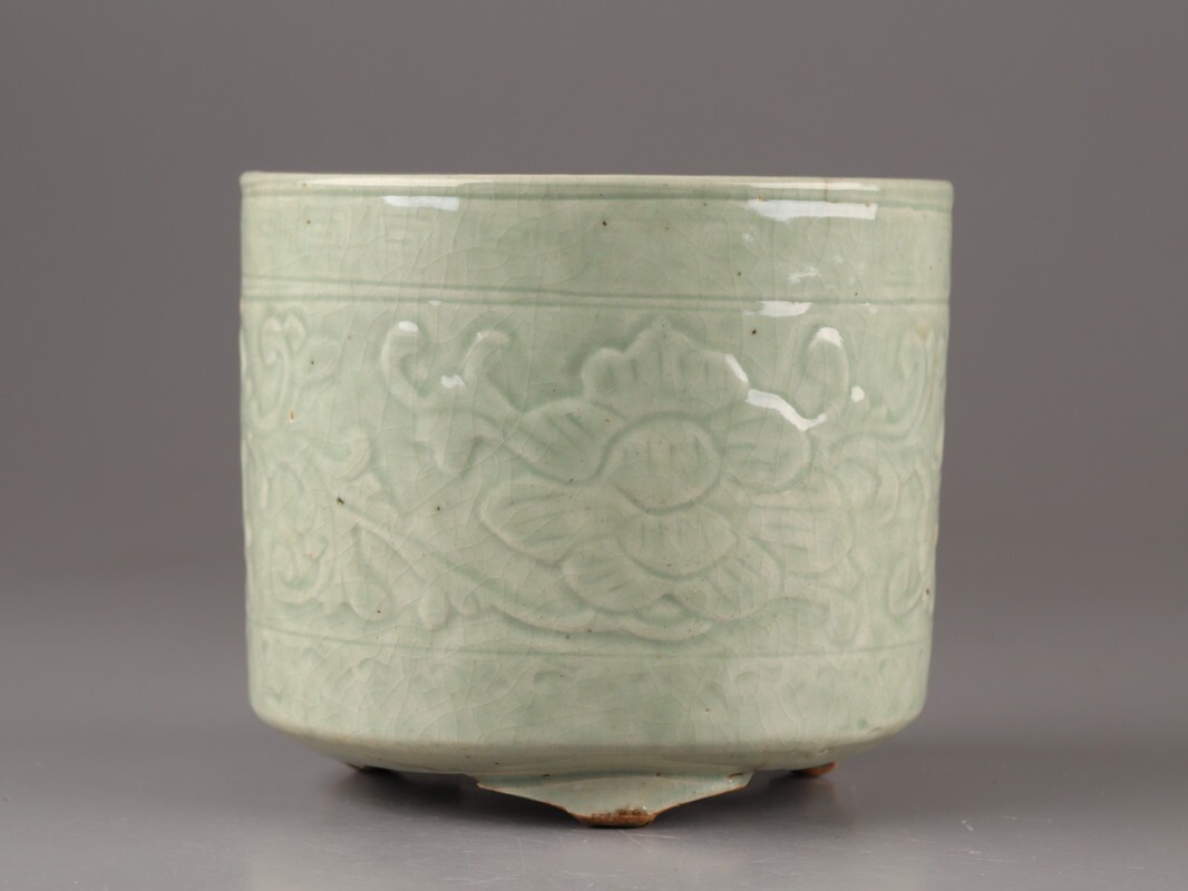  China старый . Tang предмет Song плата селадон курильница времена предмет первоклассный товар первый суп товар D5001