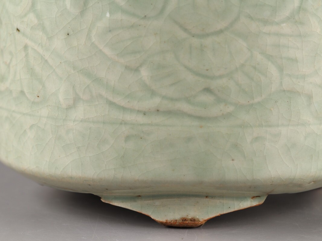  China старый . Tang предмет Song плата селадон курильница времена предмет первоклассный товар первый суп товар D5001