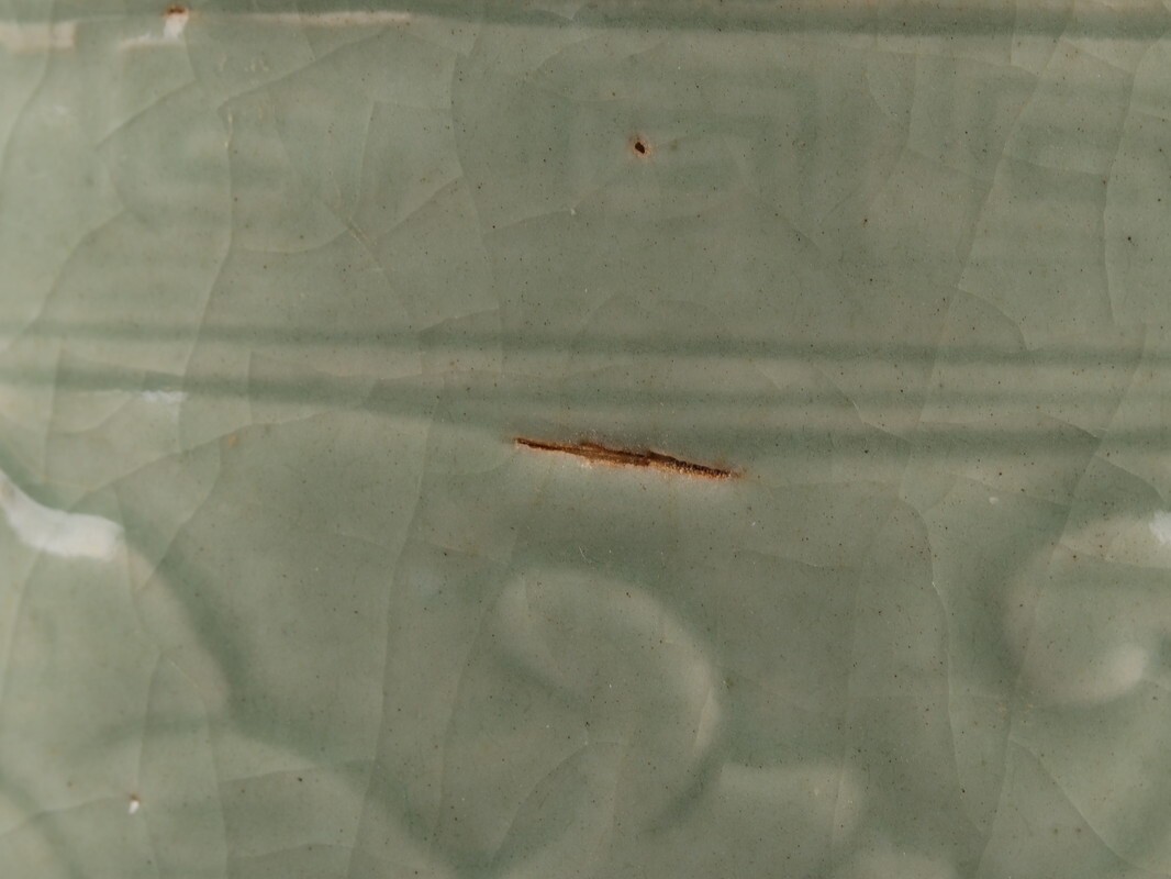  China старый . Tang предмет Song плата селадон курильница времена предмет первоклассный товар первый суп товар D5001