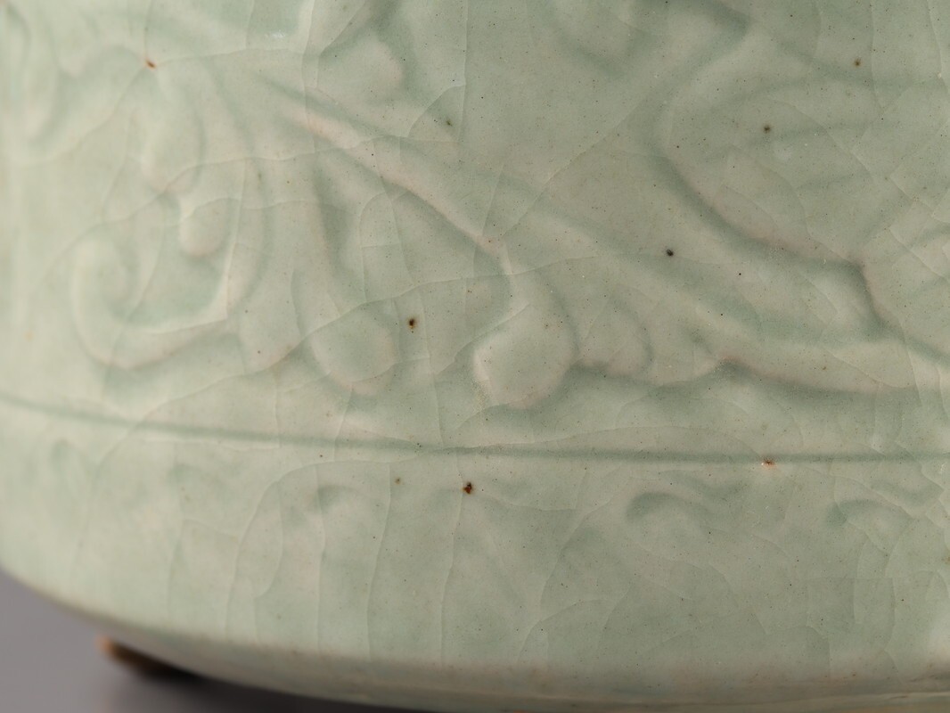  China старый . Tang предмет Song плата селадон курильница времена предмет первоклассный товар первый суп товар D5001