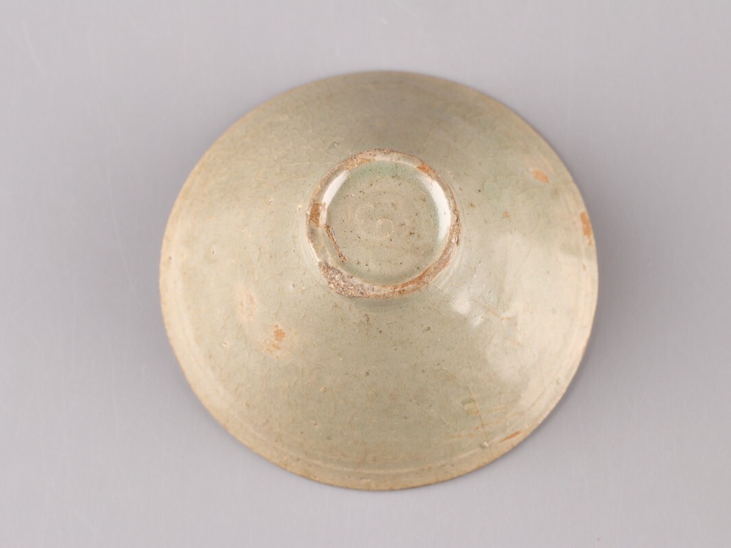 古美術 朝鮮古陶磁器 高麗 青磁 茶碗 時代物 極上品 初だし品 D5308_画像10