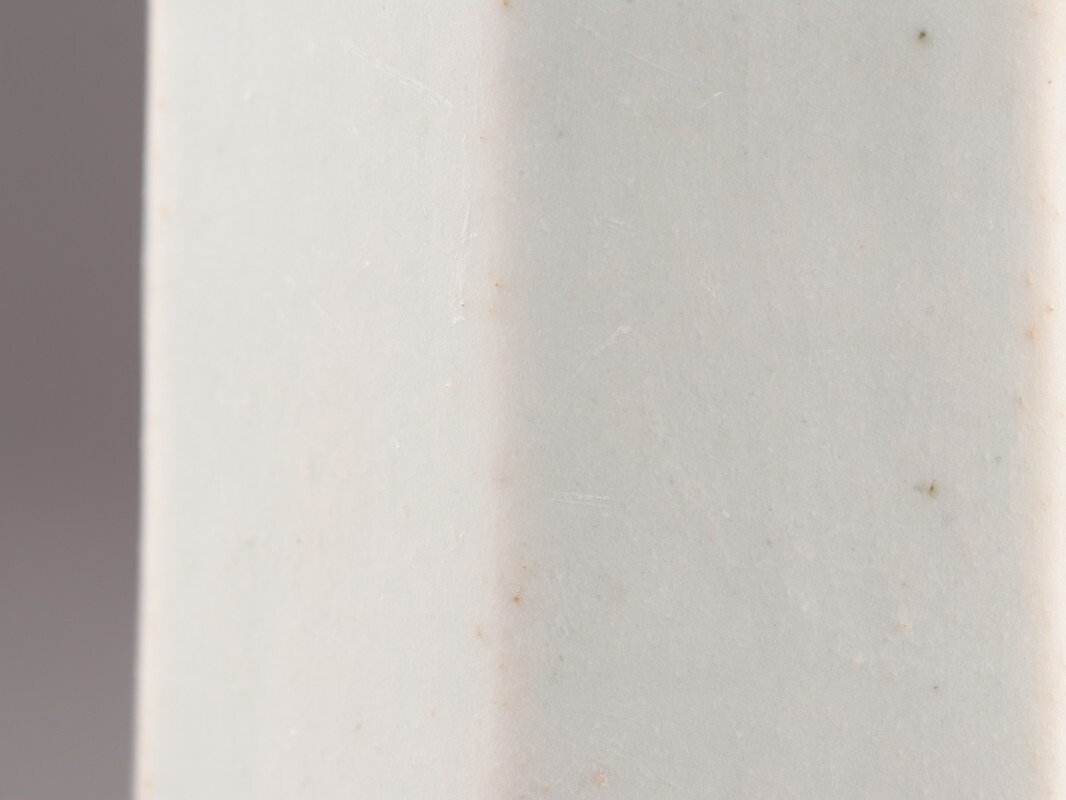古美術 朝鮮古陶磁器 李朝 白磁 面取 徳利 時代物 極上品 初だし品 D5304_画像8
