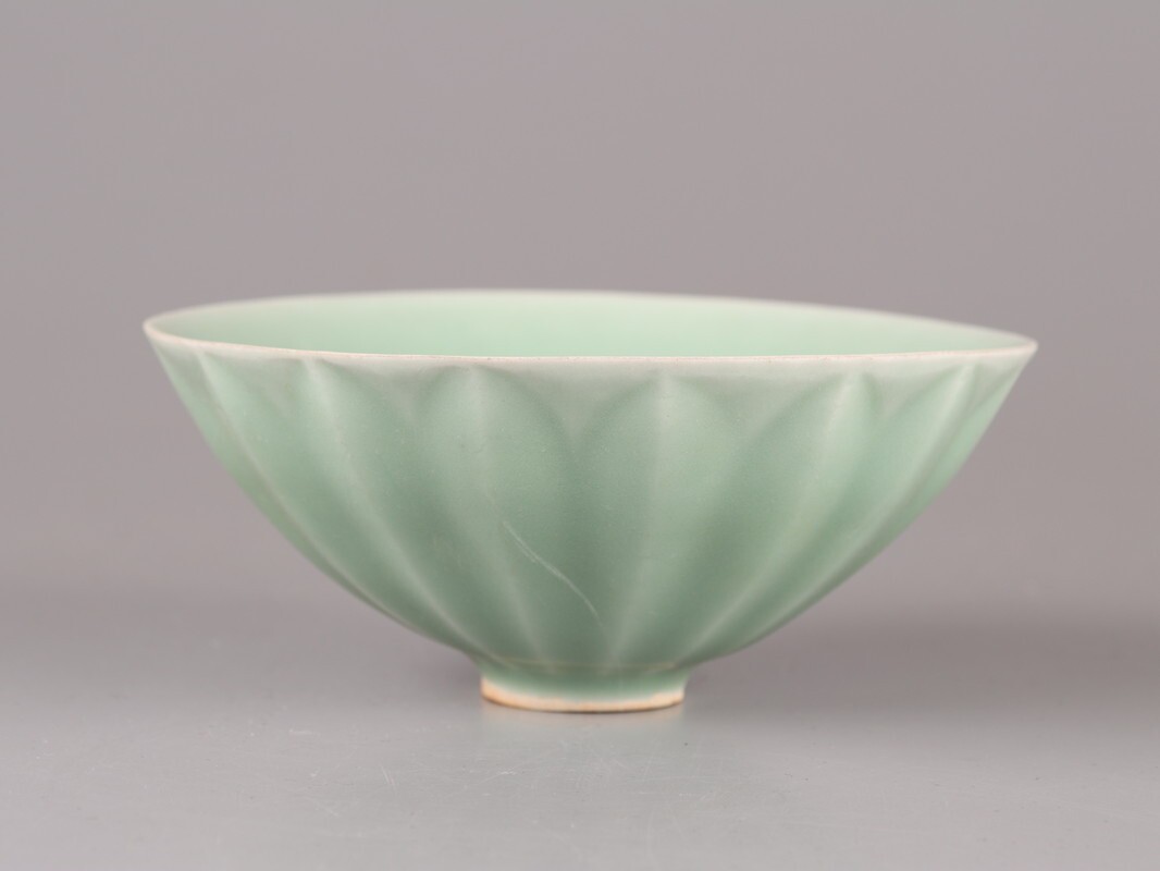  China старый . Tang предмет юг Song дракон Izumi обжиг в печи небо дракон храм селадон лотос . чашка времена предмет первоклассный товар первый суп товар D5300