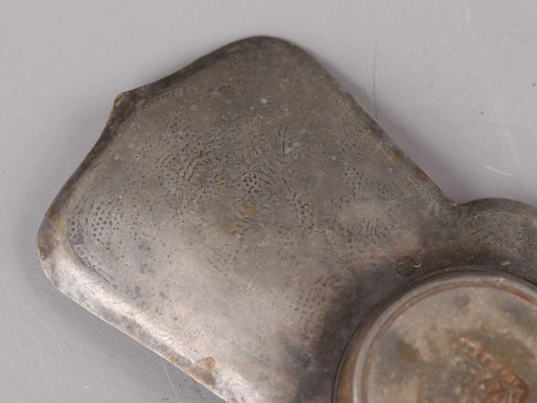 中国古玩 唐物 煎茶道具 古錫造 林克瑞製 款 茶托 五客 時代物 極上品 初だし品 D5267_画像7