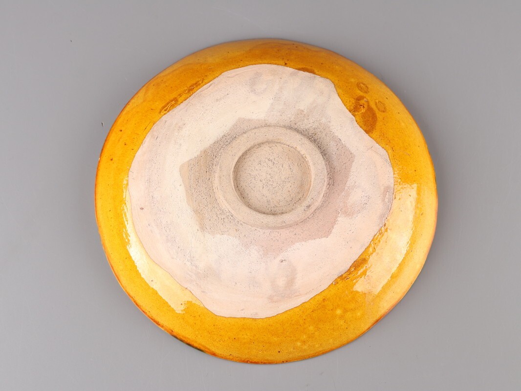 中国古玩 唐物 唐代 唐三彩 皿 時代物 極上品 初だし品 D5261_画像3