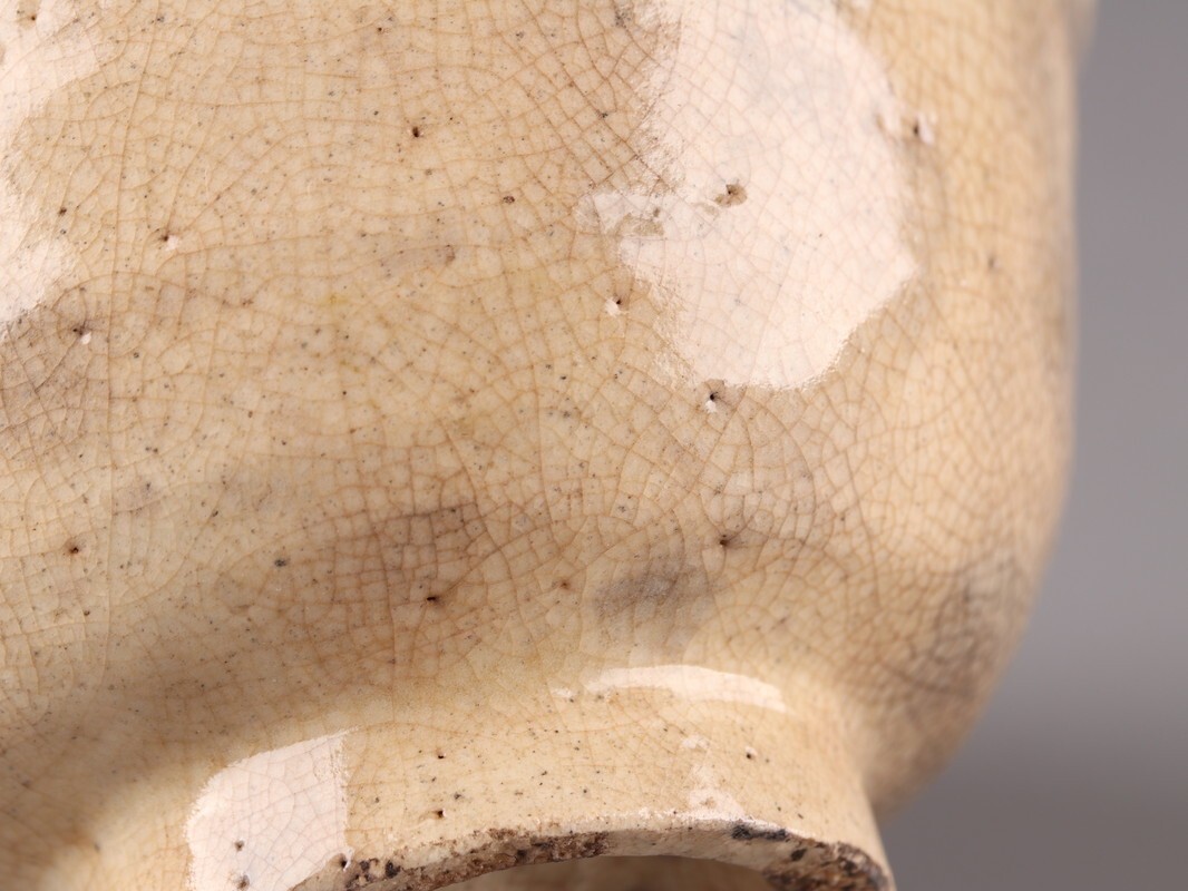 古美術 朝鮮古陶磁器 李朝 雨漏 茶碗 時代物 極上品 初だし品 D5364_画像7