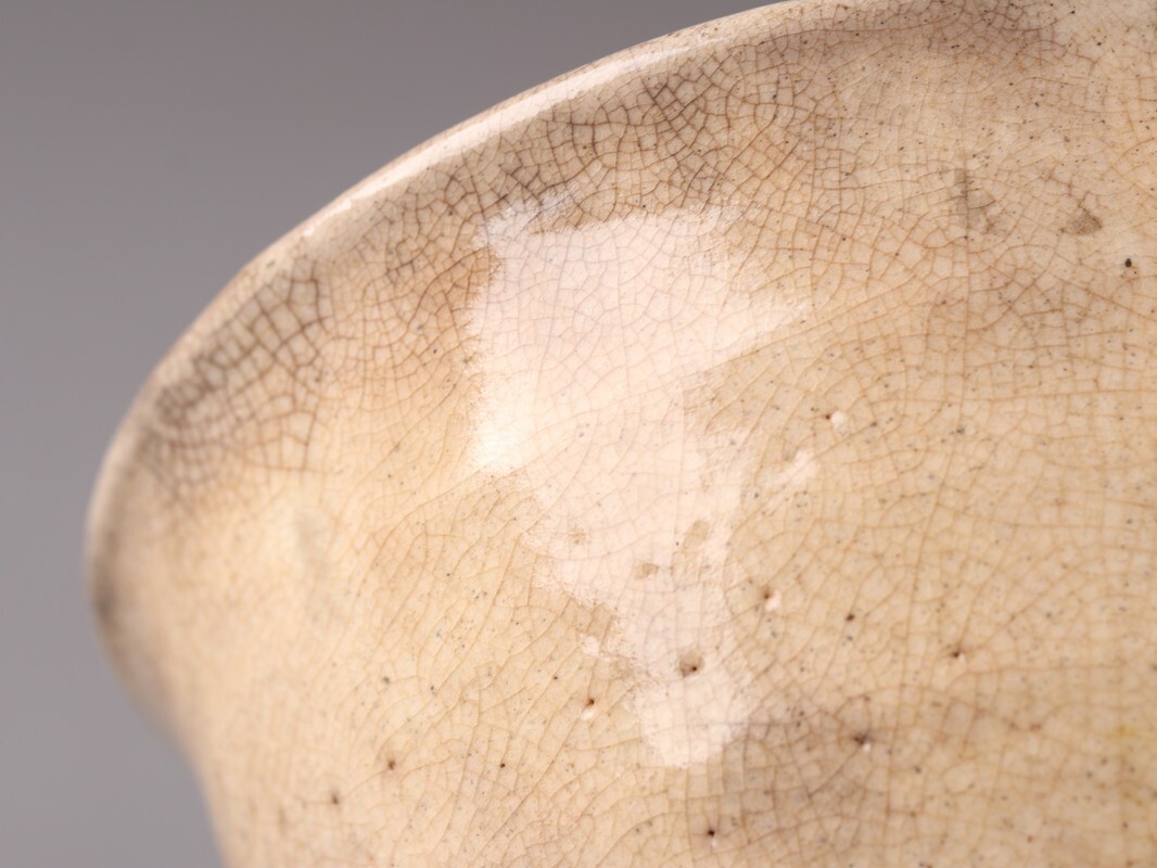 古美術 朝鮮古陶磁器 李朝 雨漏 茶碗 時代物 極上品 初だし品 D5364_画像8