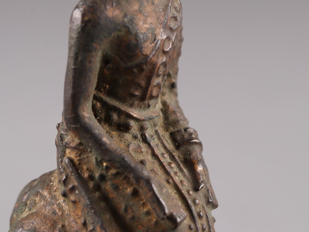 中国古玩 唐物 仏教美術 古銅造 タイ 仏像 時代物 極上品 初だし品 D5357_画像6