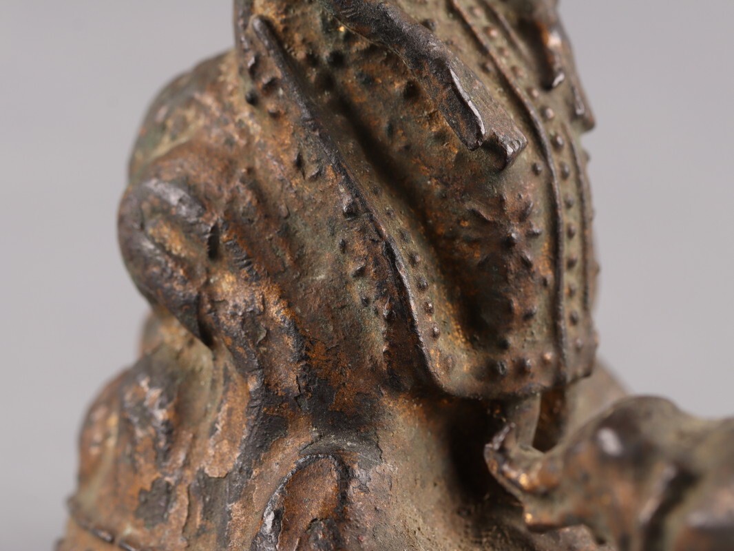 中国古玩 唐物 仏教美術 古銅造 タイ 仏像 時代物 極上品 初だし品 D5357_画像7