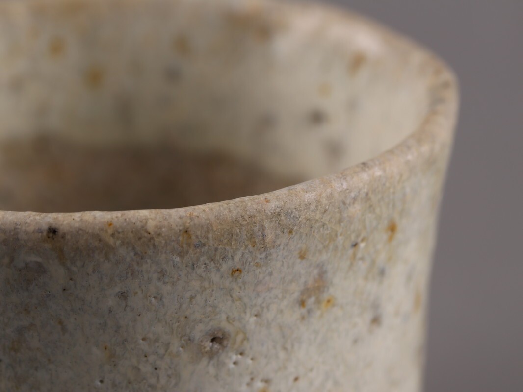 茶道具 古唐津 唐津焼 盃 ぐい呑 時代物 極上品 初だし品 D5351_画像5