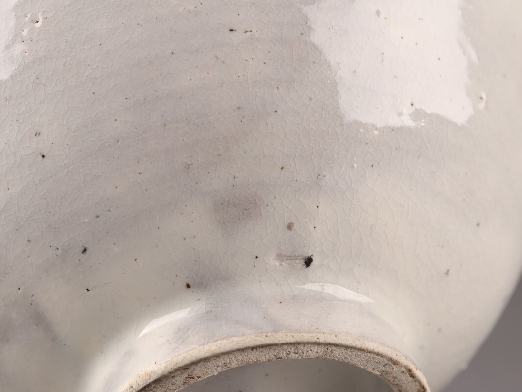 古美術 朝鮮古陶磁器 李朝 白磁 茶碗 時代物 極上品 初だし品 D5346_画像7