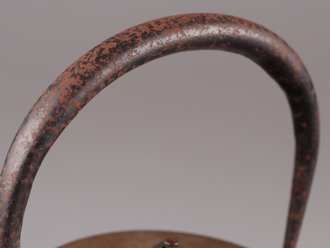 煎茶道具 釜師造 銅製蓋 時代鉄瓶 時代物 極上品 初だし品 D5343_画像4