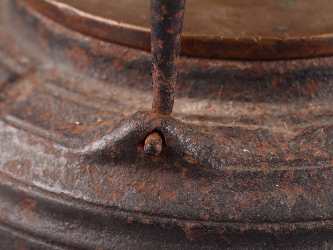 煎茶道具 釜師造 銅製蓋 時代鉄瓶 時代物 極上品 初だし品 D5343_画像7