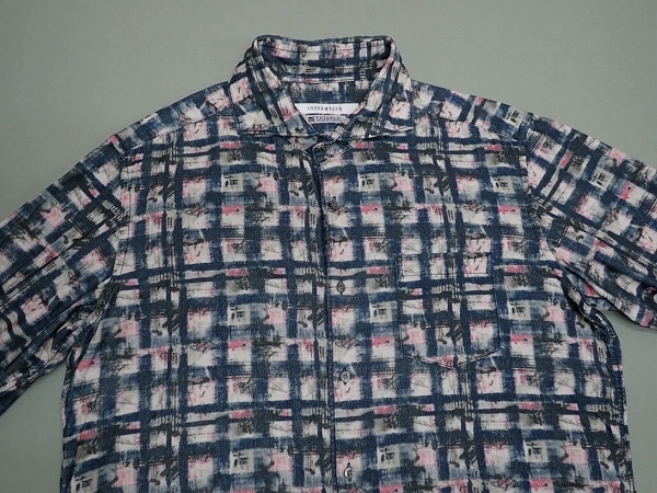 INTERMEZZO TAIANA生地 コーデュロイシャツ・2L△インターメッツォ/大きいサイズ/長袖/メンズ/@B2/25霜3-7_画像3