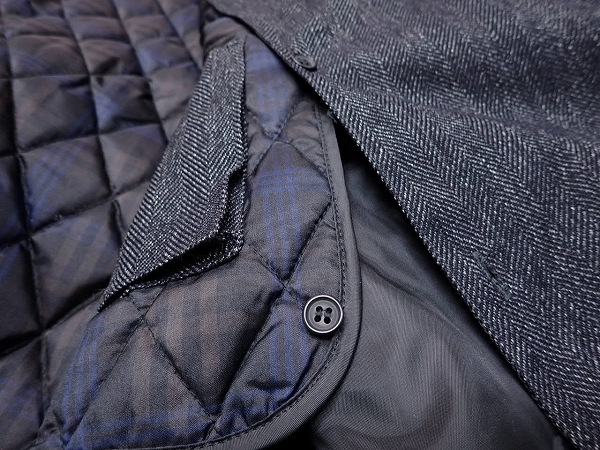 MICHEL KLEIN homme 中綿ライナー付きコート・48□ミッシェルクランオム/メンズ/@B1/25霜4-33_画像6