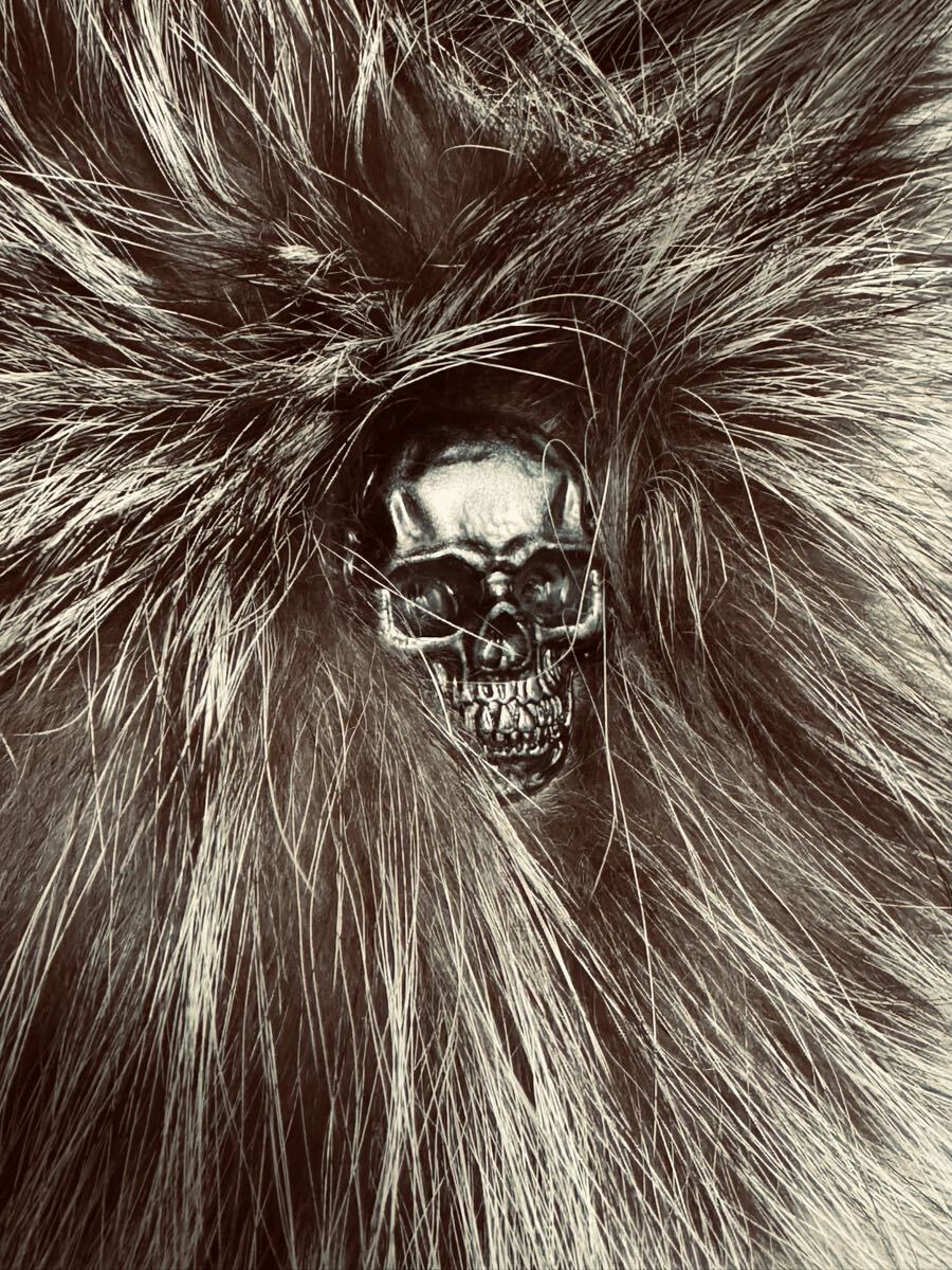 JPG / REAL FOX skull Scarf Collection sample vintage