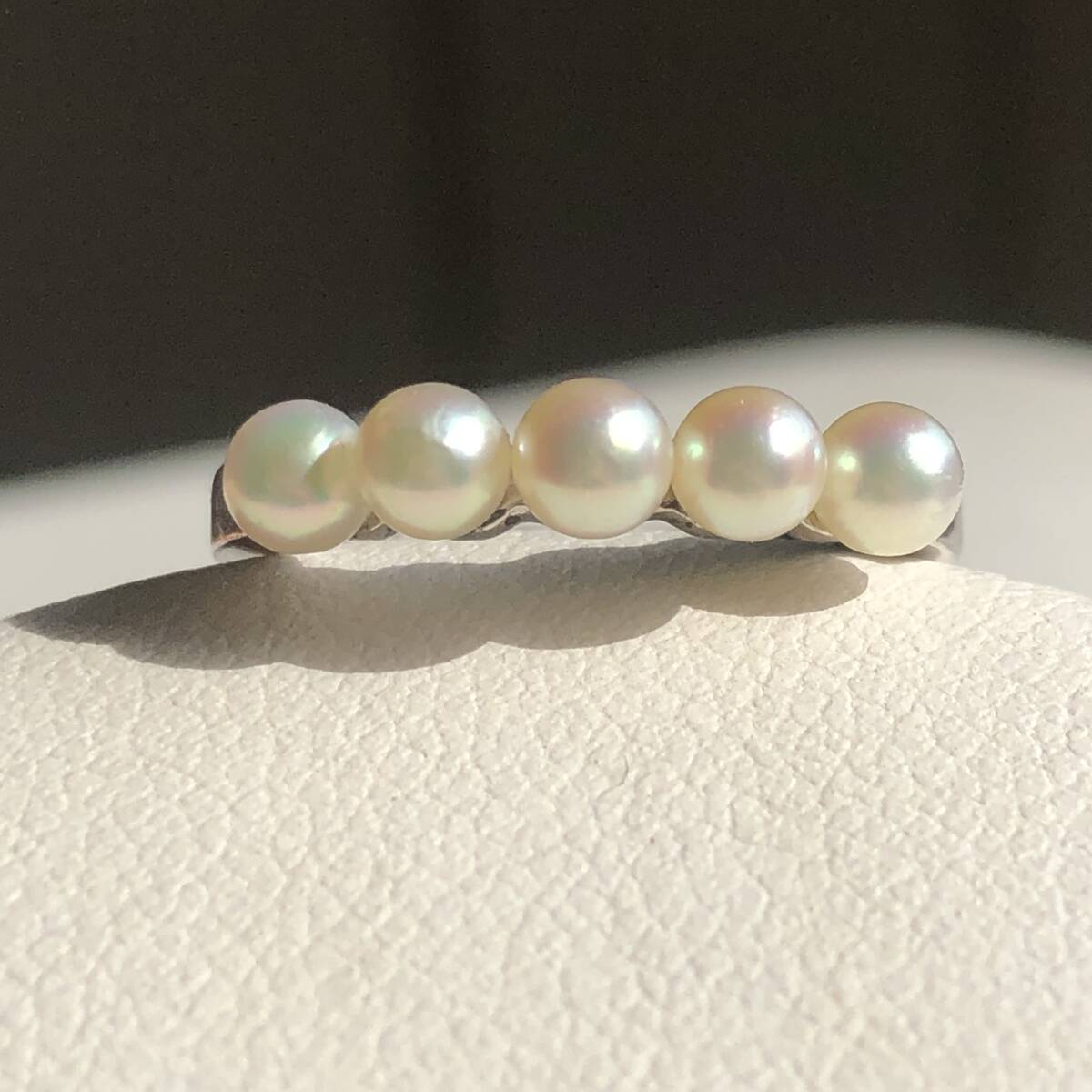 照り綺麗 ▲ タサキ TASAKI 田崎真珠 ▲ リング ベビーパール 本真珠 シルバー_画像1