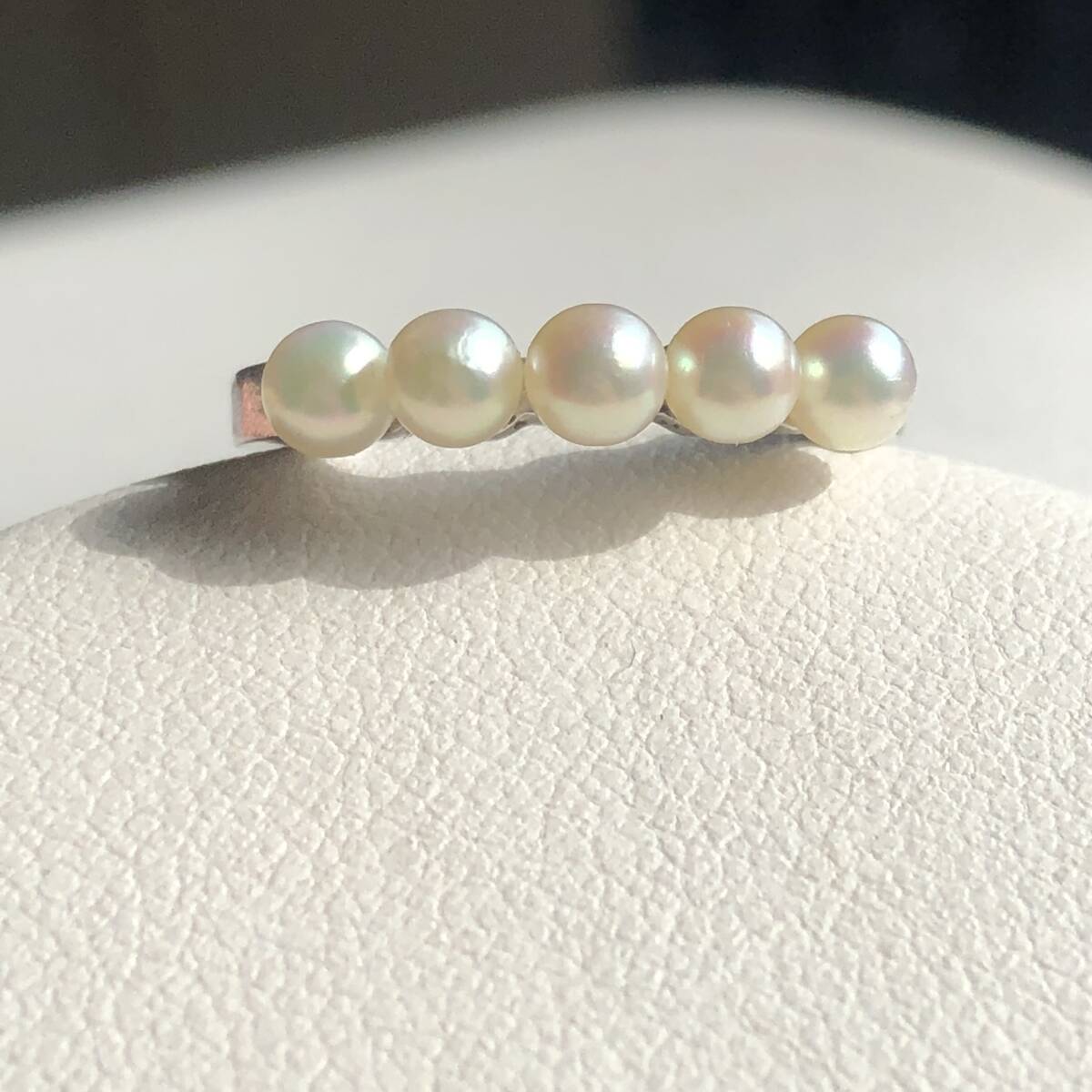 照り綺麗 ▲ タサキ TASAKI 田崎真珠 ▲ リング ベビーパール 本真珠 シルバー_画像3