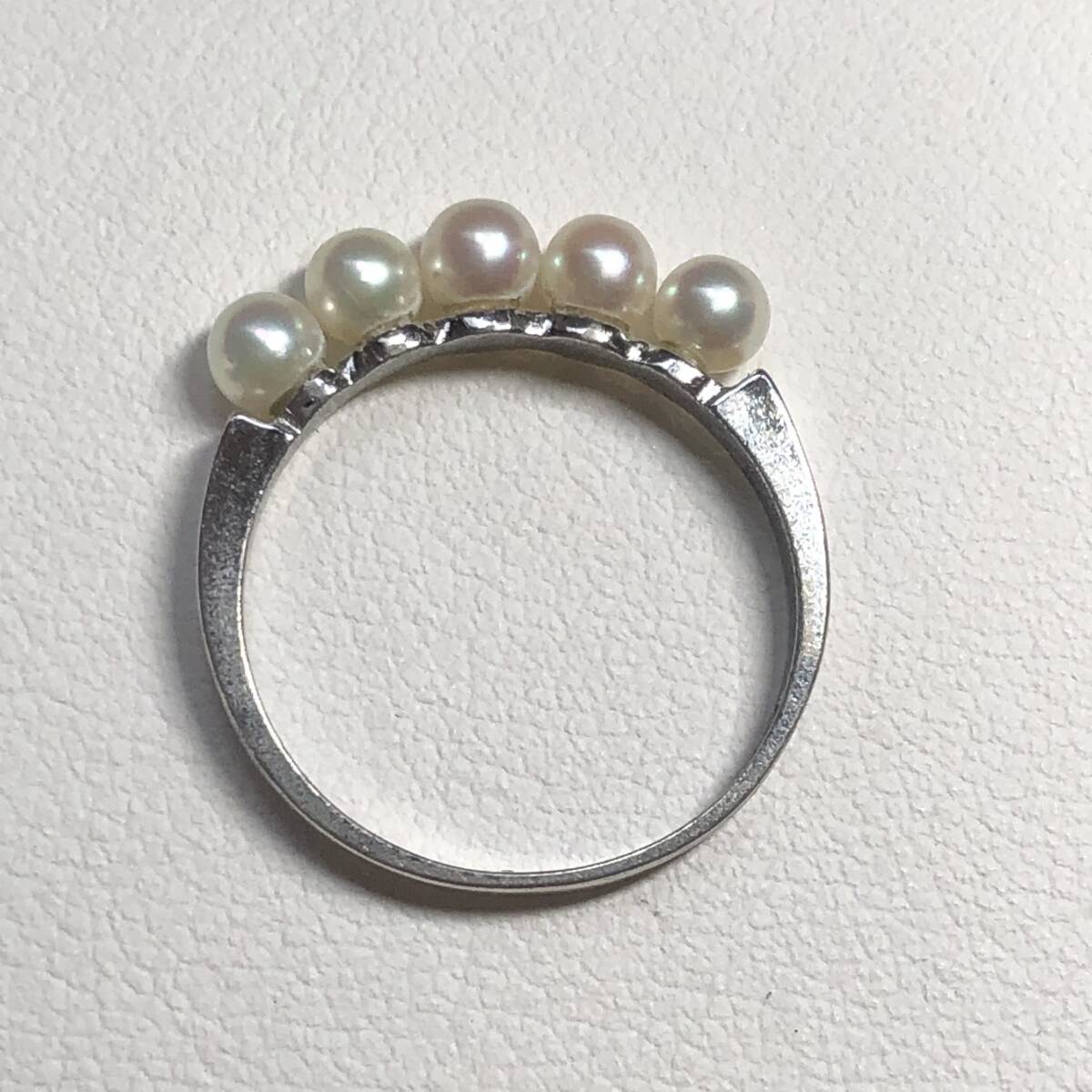 照り綺麗 ▲ タサキ TASAKI 田崎真珠 ▲ リング ベビーパール 本真珠 シルバー_画像4