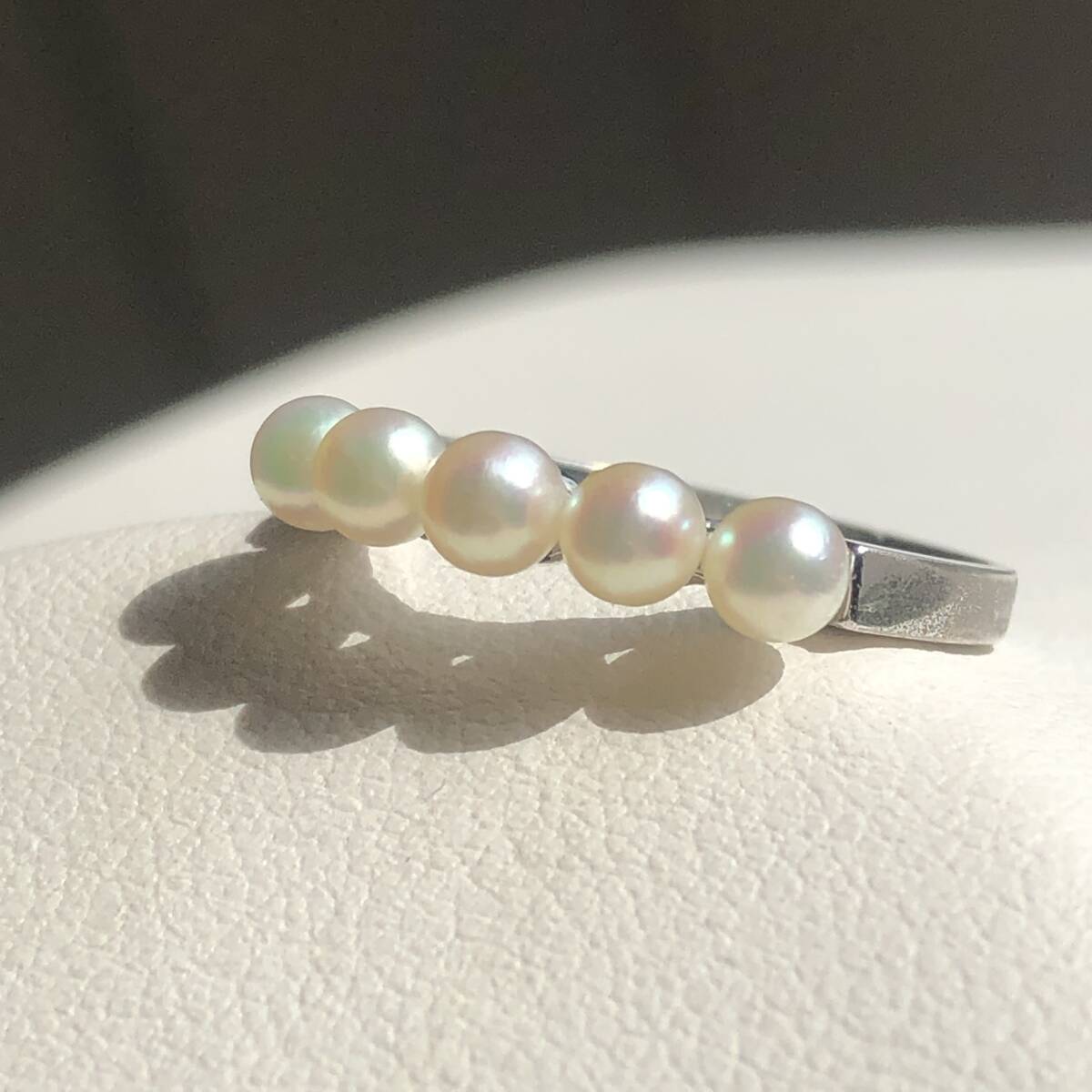 照り綺麗 ▲ タサキ TASAKI 田崎真珠 ▲ リング ベビーパール 本真珠 シルバー_画像5