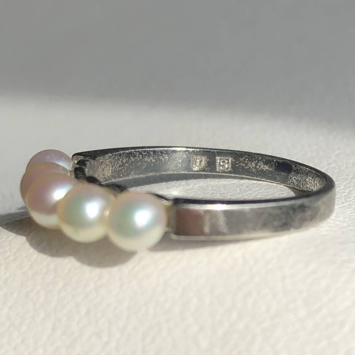 照り綺麗 ▲ タサキ TASAKI 田崎真珠 ▲ リング ベビーパール 本真珠 シルバー_画像6