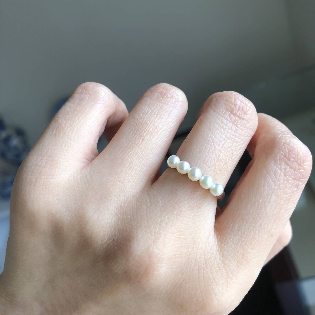 照り綺麗 ▲ タサキ TASAKI 田崎真珠 ▲ リング ベビーパール 本真珠 シルバー_画像7