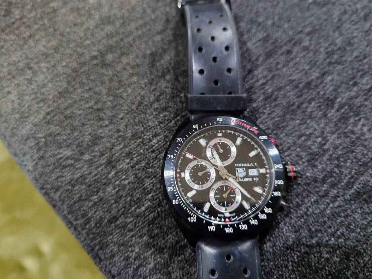 タグホイヤー TAG Heuer FORMULA 1 （フォーミュラ ワン） クロノグラフ フルブラック メンズ 正規品 CAZ2011.FT8024_画像3