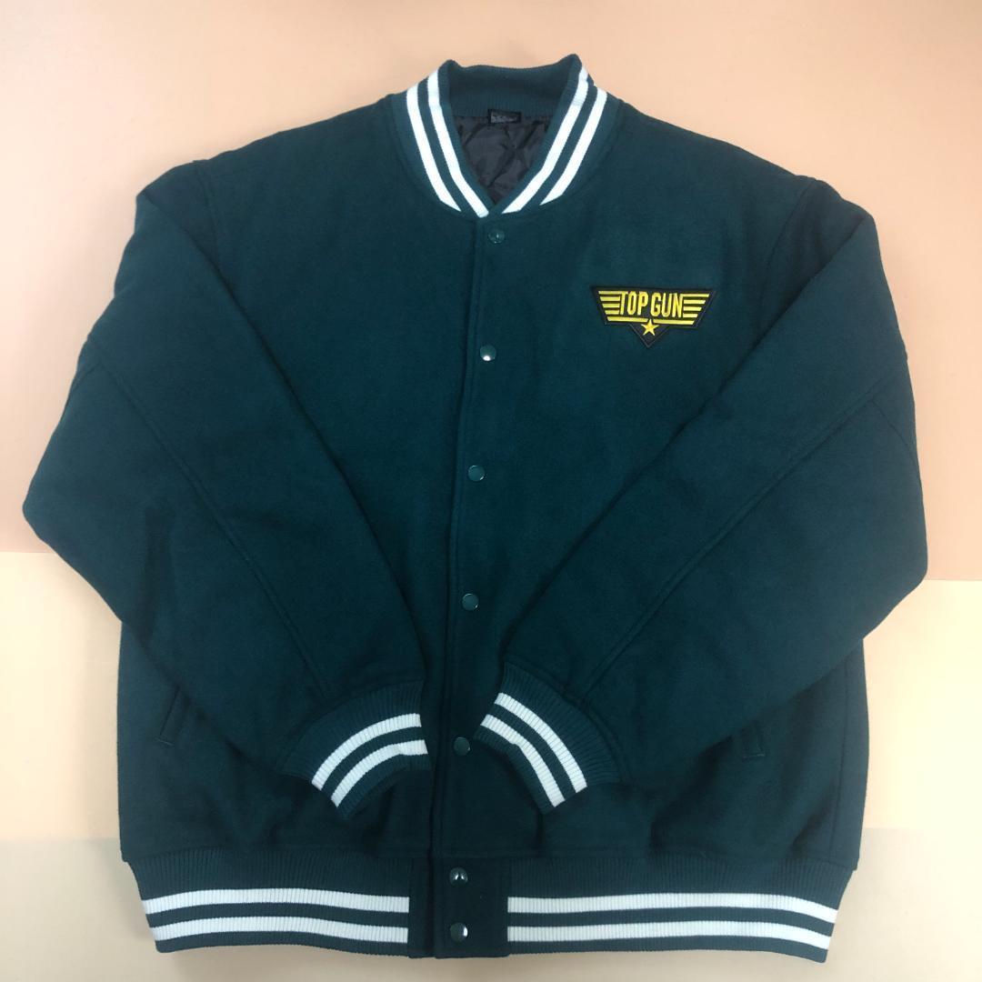 ユナイテッドアスレ　スタジアム ジャケット　グリーン　XL★新品 送料無料★メルトンウール スタジャン ブルゾン トップガン 5727309_画像4