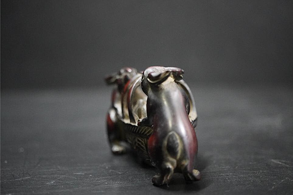 D5841-4 старый netsuke дерево гравюра [.. 2 .] большой netsuke . netsuke . предмет 