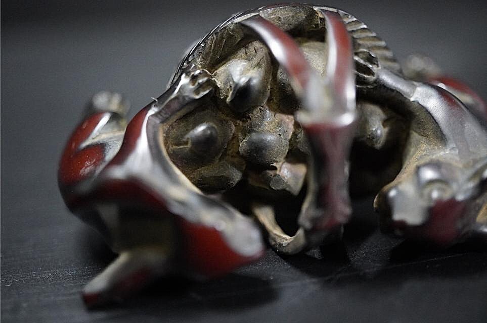 D5841-4 старый netsuke дерево гравюра [.. 2 .] большой netsuke . netsuke . предмет 